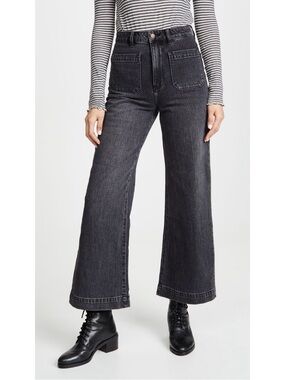 ROLLA'S Black Wide Leg Flare Jeans